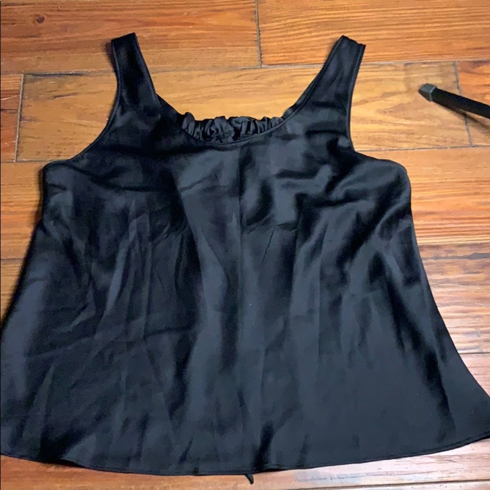 Victoria’s Secret black satin top medium